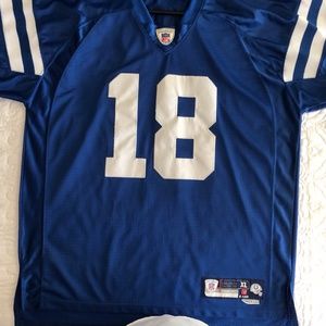 Indianapolis Colts #18 Manning Jersey XLT Length+2